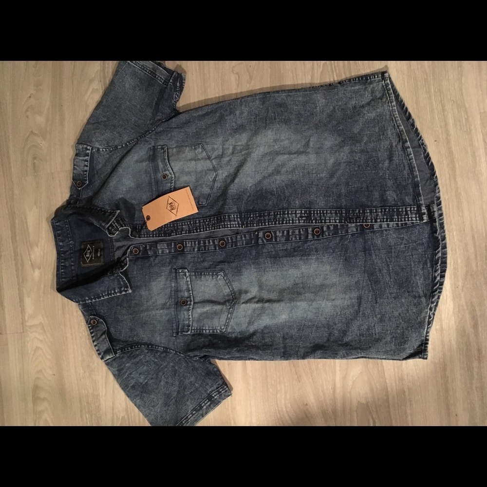 Jean button up